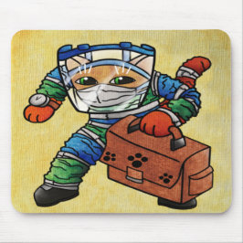 Mousepad Gato de Segurança de Alerta de Permanência