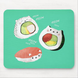 Mousepad Gato de Sushi