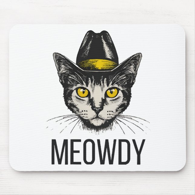 Mousepad Gato Divertido Meowdy (Frente)
