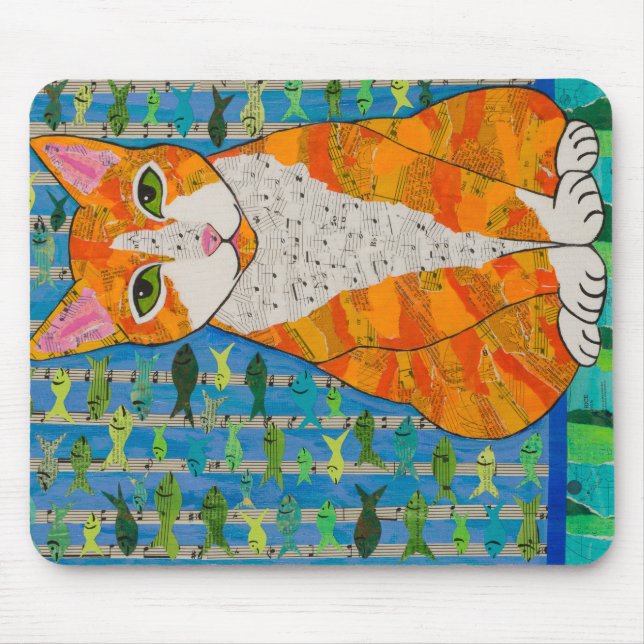 Mousepad Gato do doce de fruta (Frente)