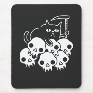 Mousepad Gato do Grim Reaper