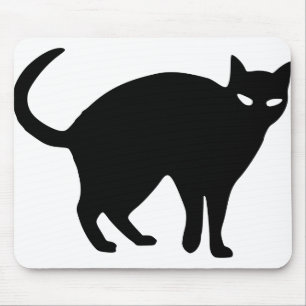 Mousepad Gato-do-Halloween Pecado-preto-preto-e-peludo-raiv