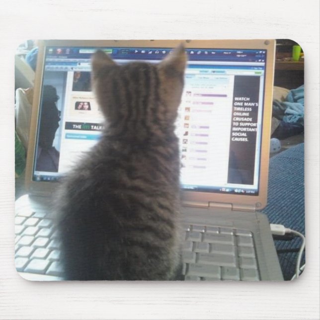 Mousepad Gato e tapete do rato (Frente)