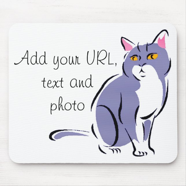Mousepad Gato Elegante (Frente)