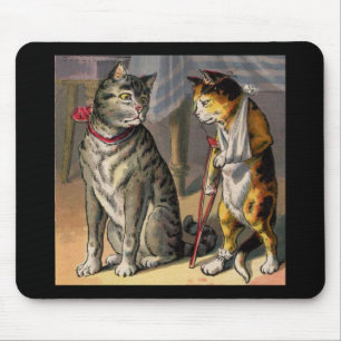Mousepad Gato em Cruzes