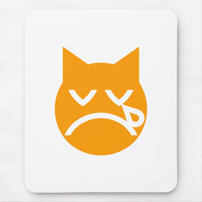 Mousepad Gato Emoji Chorando (Frente)