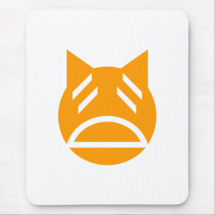 Mousepad Gato Emoji Weary