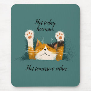 Mousepad Gato Engraçado e Fofo Dormindo