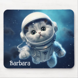 Mousepad Gato espacial persa