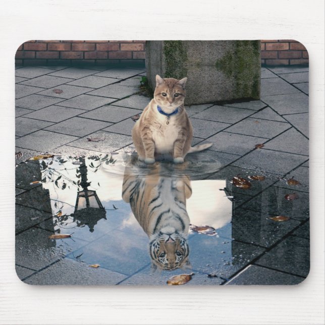 Mousepad Gato espelho (Frente)