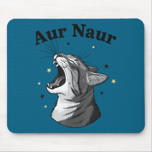 Mousepad Gato fofo e Naur sarcástico australiano