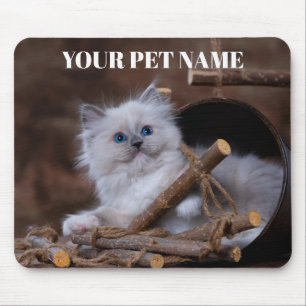 Mousepad Gato Fofo Personalizado