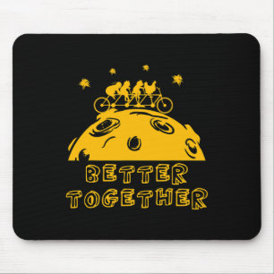 Mousepad Gato Galinha Bicicleta Tandem Bicicleta Melhor Jun