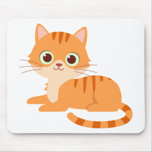 Mousepad Gato Gatinho Gatinho de Cartoon Gatinho de Gatinho