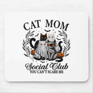 Mousepad Gato Gótico do Clube Social de Gata Negra do Hallo