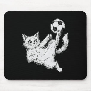 Mousepad Gato Jogando Futebol, Futebol Para Crianças E Meni
