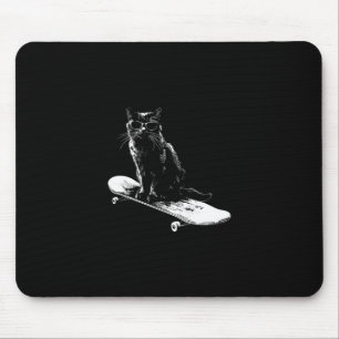 Mousepad Gato Legal De Skate Com Óculos De Sol Para Homens