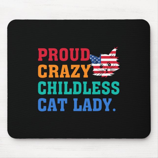 Mousepad Gato Louco, Infantil Lady Kamala-harris Madam Pres (Frente)
