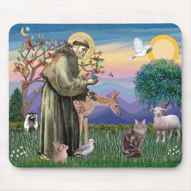 Mousepad Gato Maine Coon - São Francisco (Frente)