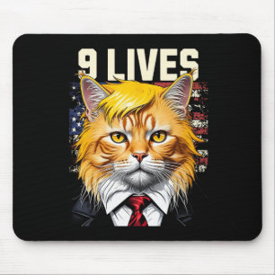 Mousepad Gato Na Suíte Com Cabelo De Trump Nove Vidas Bande