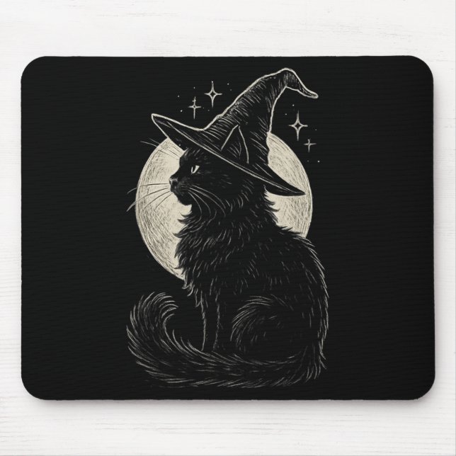 Mousepad Gato Negro Gato-Bolo-Bolo-Bola-Boca-Boca (Frente)