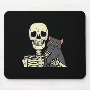 Mousepad Gato Negro Halloween No Skeleton Shouume Figurume