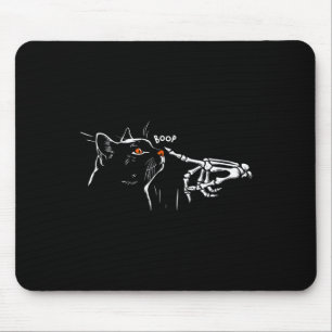 Mousepad Gato Negro Skelover Boop Halloween Mulheres de est