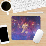 Mousepad Gato no Espaço<br><div class="desc">Gato de mesa laranja no espaço, galáxia leitosa. Imagem do gato de mesa laranja: por licença arthur ivanov: https://creativecommons.org/licenses/by-sa/2.0/legalcode imagem fonte: https://www.flickr.com/photos/arthur_ivanov/2617993176</div>