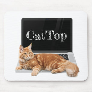 Mousepad Gato no Laptop - CatTop