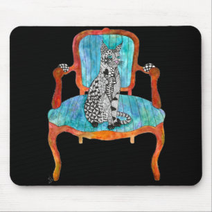 Mousepad Gato num Cabeça de Cabeça