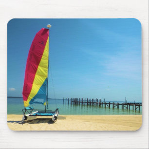 Mousepad Gato pelo mar - Bocal de vela