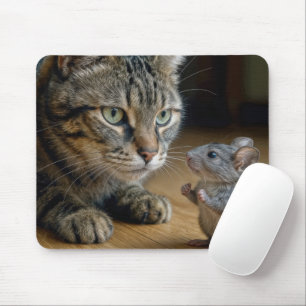 Mousepad Gato Persa Com Rato Valente