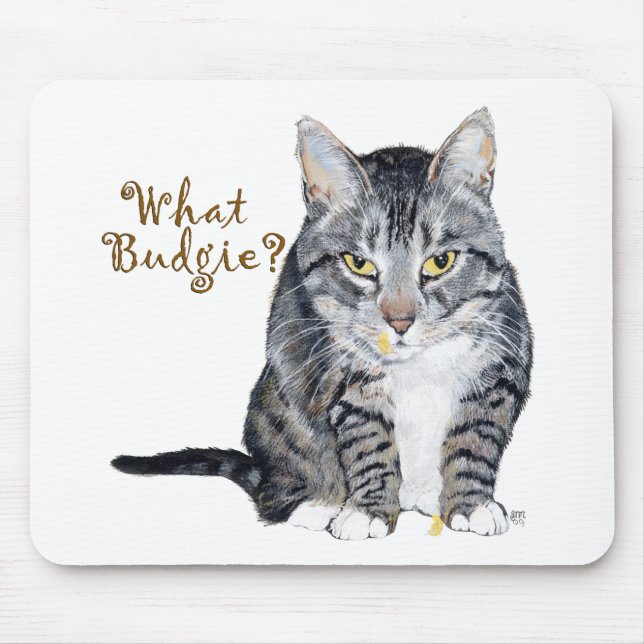 Mousepad Gato Persa Pergunta: Qual Periquito? (Frente)