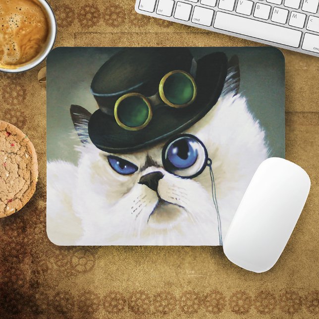 Mousepad Gato Persa Steampunk (Criador carregado)