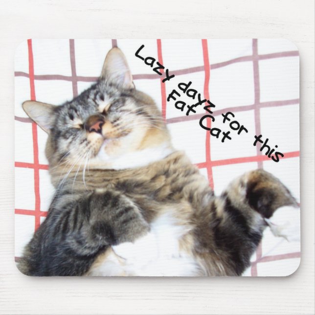 Mousepad Gato preguiçoso de Tuffy (Frente)