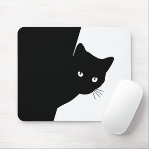 Mousepad Gato Preto Astuto