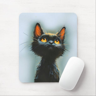 Mousepad Gato Preto Enfeitiçado
