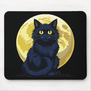 Mousepad Gato preto zangado