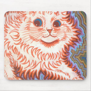 Mousepad Gato Psicodélico Vintage De Louis Wain