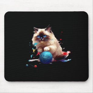 Mousepad Gato Ragdoll de Pijama Perfeito Para Amantes de Ga