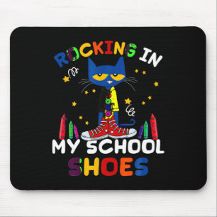 Mousepad Gato-Rato I N calçados-da-escola-de-volta ao gato-