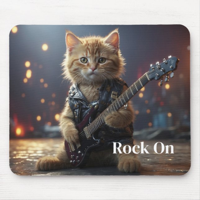 Mousepad Gato Rocker  (Frente)