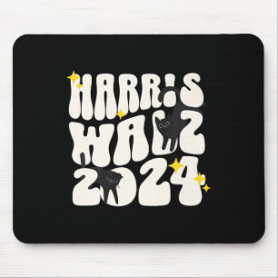 Mousepad Gato Senhoras Para Kamala Funny Cat 2024 President