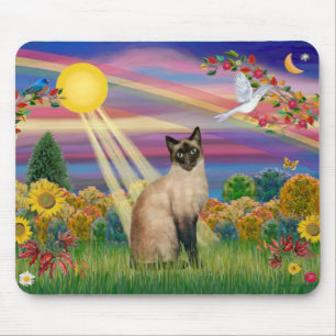 Mousepad Gato Siamês - Autumn Sun