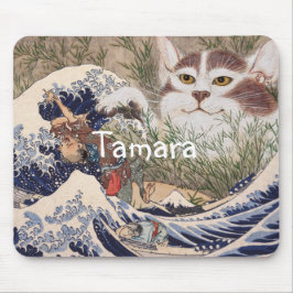 Mousepad Gato sobrenatural na Onda do Excelente