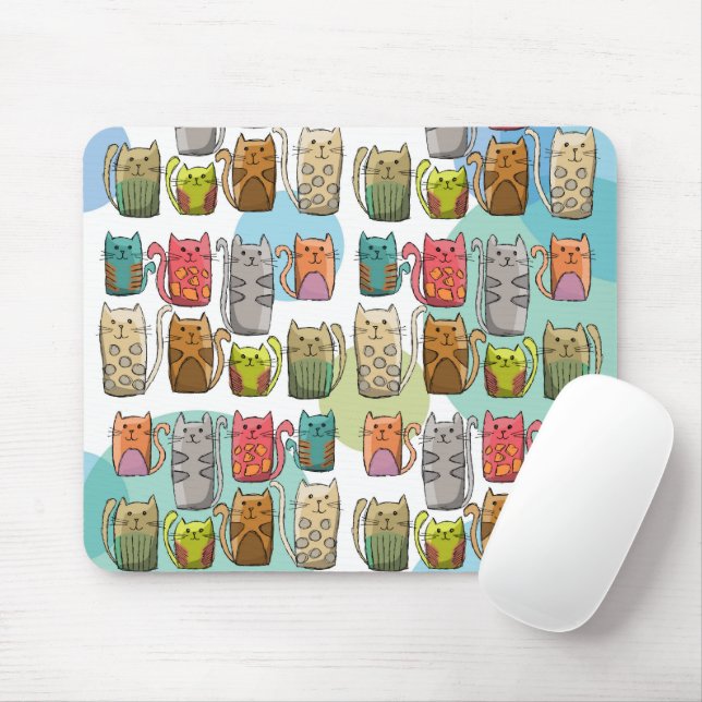 Mousepad Gatos! (Com mouse)