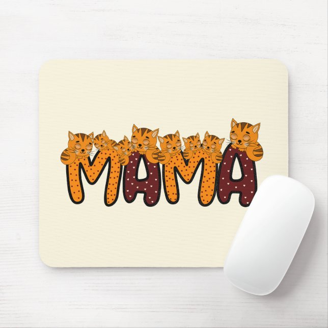 Mousepad Gatos-cama de laranja (Com mouse)