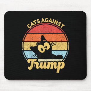 Mousepad Gatos Contra A Eleição Anti Trump Funny Anti Trump