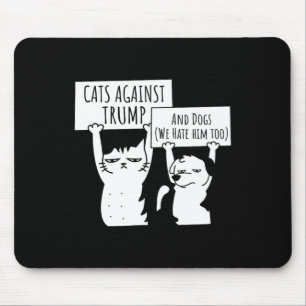 Mousepad Gatos De Gato E Cães Contra Trump