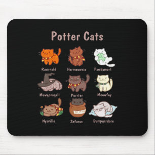 Mousepad Gatos De Potter Para Amantes De Gato